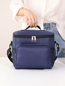 【SG Inventory】Large capacity lunch box bag lunch bag lunch bag for office workers hand-held insulation bag crossbody picnic bag