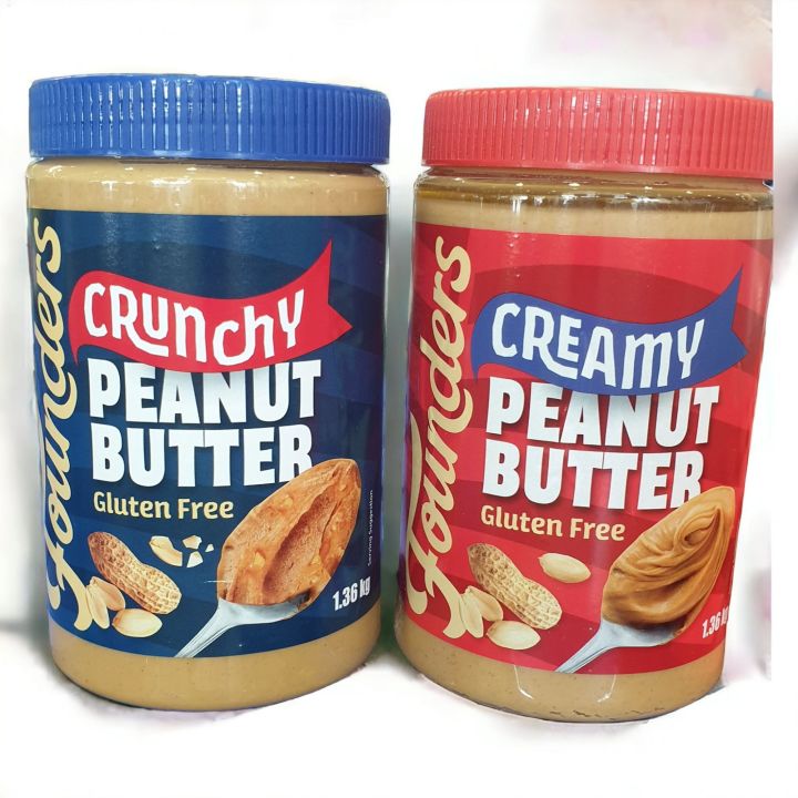 Founders Gluten-Free Crunchy and Creamy Peanut Butter 1.36kg | Lazada PH