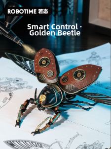 QIAOPIGU | Creative Cyberpunk Style Mechanical Insect Desk Ornament