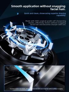 MONLEYTA | Portable Electric Shaver For Men German Precision Small Cannon Display Digital Smart Charging Car Mounted Beard Trimmer