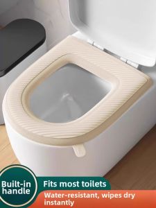 MIVOFIVO | Thick Soft Silicone Premium New Waterproof Toilet Seat Cover