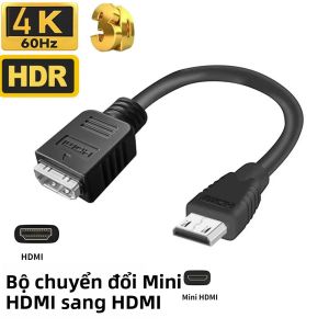 Bộ Chuyển Đổi Cáp 4K Mini HDMI Sang HDMI 2.0 Bộ Chuyển Đổi Tốc Độ Cao 60Hz Đầu Nối Nam-nữ Cho Máy Tính Màn Hình Đa Phương Tiện Và Hơn Thế Nữa