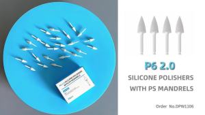 25PCS P6 Dental Composite Resin Polishers One-step Finishing System Points Low-Speed Tool with PS Or Metal RA Mandrel