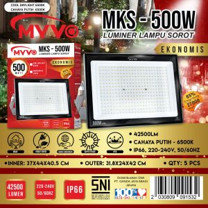 MYVO LAMPU SOROT FLOODLIGHT LED 500W 500 WATT CAHAYA PUTIH BAGUS