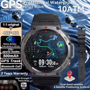 2025 New Military T-Rex 3 Ultra GPS Smart Watch 5 ATM Waterproof Built-in Dual-band GNSS Compass Military Sport Smartwatches Men
