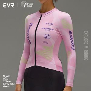evr | Áo Khoác Đạp Xe Mùa Đông Bằng Vải Fleece Ấm Áp Cho Nữ