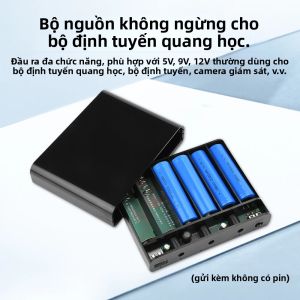 DIY Bộ UPS 6 Cell 18650 Pin Lithium Không Cần Hàn Hộp Điện Cho Modem Quang Router 5V/9V/12V Nguồn Điện Liên Tục
