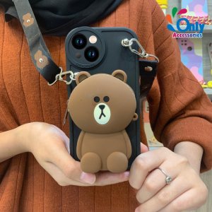 OAC Case Dompet Karakter case oval Casing hp untuk OPPO A5S A15 A16 A37 A57 A74 F7 RENO 4 all type