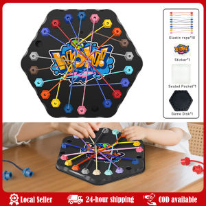 Twisted Rope Puzzle Game Brainy Knots Rope Untangling Board Game Rope Knots Challenge Game String Solution Central Lacing Toys Kids Rope Knots Puzzle Board Game Color Line Twisted Connected Ropes Logic Thinking Table Game Parent Child Interactive Toy