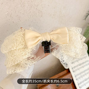 กิ๊บติดผมลายผีเสื้อผ้าไหมฝรั่งเศสสำหรับผู้หญิง กิ๊บติดผมทรงฉลามด้านหลังศีรษะ ทรงเก๋ไก๋และมีสไตล์ 2025 ใหม่