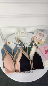 LadyLuxe - BRA Fashion Olahraga Wanita Model Resleting Sport Bra BH Bra Busa Tanpa Kawat BR046