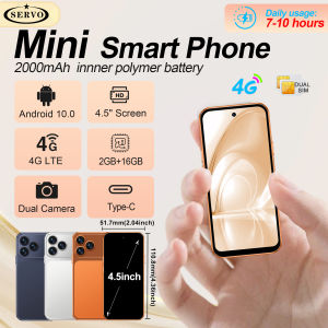 SERVO | SERVO Android 10.0 Mini Smartphone 4G LTE RAM 2GB+ROM 16GB 4.5" Display Google Play Dual SIM Card GPS WIFI Small mobile phones