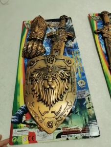 Mainan Set lion pedang perisai - Mainan Set Weapon + Sarung tangan