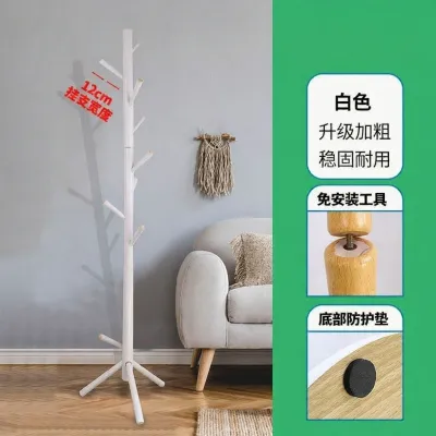SUOMAN | Durable Full Wooden Standing Coat Rack