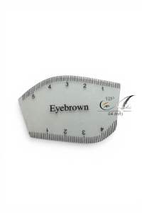 ไม้บรรทัดวัดคิ้วพลาสติก Eyebrown วาดทรงคิ้ว แบบพลาสติกใส ราคาต่อชิ้น