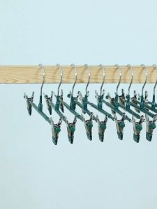 Ready Stock! Anti-Slip Plastic Trousers Hanger – No Marks Strong Grip Rust-Proof & Durable