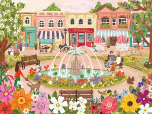500/1000/1200/2000PCS Paper Puzzle for Town Park Jigsaw Puzzles for Challenging Family Activity Games Party Birthday Gift