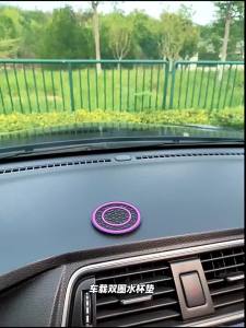 2 Miếng Lót Cốc Xe Hơi Bằng Cao Su Chống Trượt Dành Cho Tesla Và SUV Sedan Chống Trơn Trượt Làm Đế Lót Chai Nước Phụ Kiện Nội Thất Ô Tô