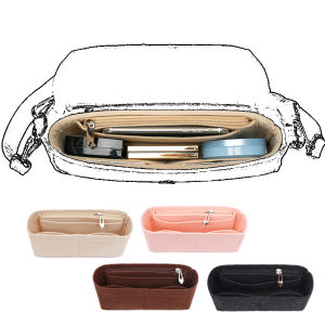 Felt Cloth Insert Bag Organizer Women Fits For FENDI Baguette  Tote Handbag Organizer Travel Inner Purse Portable