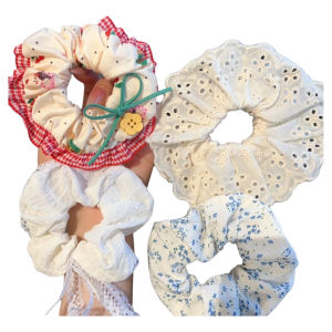 ยางรัดผมลายผีเสื้อสไตล์เกาหลี 2025 ใหม่ ยางรัดผมลายตาข่าย 2 ชั้น ยางรัดผมสไตล์หวาน ยางรัดผมแฟชั่น