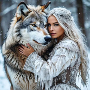 HUACAN Diamond Painting Woman Animal Winter Mosaic Full Kits Diamond Art Kits Portrait Lion Wolf Horse Snow Home Decor