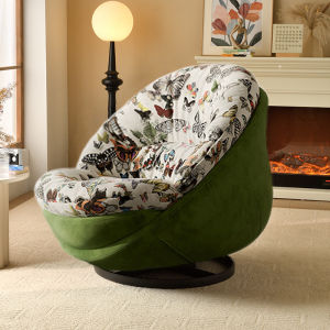 Luxury Single Person Sofa Chair Egg Shaped Rotatable