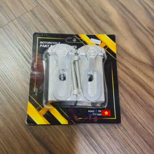 Pát tăng sên CNC Raider Fi Satria Fi có nẹp gấp ( Mẫu MS007 ) màu bạc