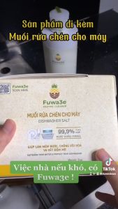 Muối rửa chén Isreal chuyên dụng cho máy hộp 2kg chống bám cặn canxi làm mềm nước tăng tuổi thọ máy rửa chén - Fuwa3E official store