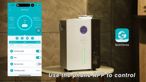 NAMSTE Air Freshener minyak aromatik Diffuser WiFi Perfume Device untuk pejabat Hotel (2000-3000m³)
