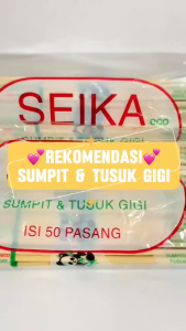 SUMPIT + TUSUK GIGI - SUMPIT KUALITAS TERBAIK DARI BAMBU TEBAL - FOOD GRADE Sumpit Bambu / Sumpit Kayu