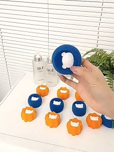 Washing ball ลูกบอลซักผ้า ลูกบอลซิลิโคน อุปกรณ์ทำความสะอาดเส้นผมแบบใช้ซ้ำได้ เครื่องกำจัดขนสัดว์เลี้ยงที่จับผมแมว