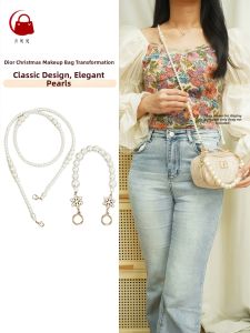 YUESIHUI | Pearl Crossbody Chain Strap for Makeup Bag