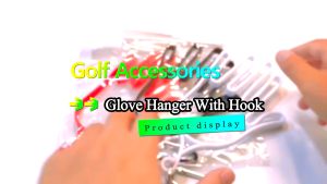 Golf Glove Hanger With Clip (Random Color)