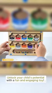 【COD】Magnetic Color Sorting Board and Number Maze Magnetic toy Learning CountingBoard