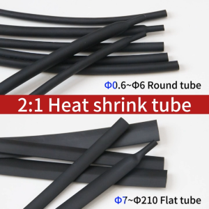 PROMO 5 Meters 2MM Cable Sleeve – Black Heat Shrink Tube for Electrical Wire Protection