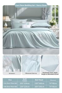 FUANNA (富安娜) | Silky Cotton Embroidered Bedding Set Chinese Style