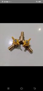 cabang stop kran selang gas / pararel selang gas
