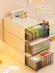 XUNHUAI | Transparent Drawer Organizer Desk Storage