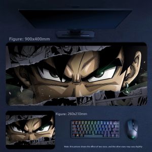 Bandai | Animation Dragon Ball Goku Leather Mouse Pad High Definition Print Boys E-sports Game Non-slip Keyboard Pad Cartoon Mouse Pad