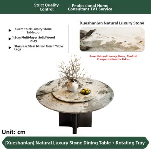 DELIANSHANGPIN | Luxury Natural Marble Dining Table Customizable