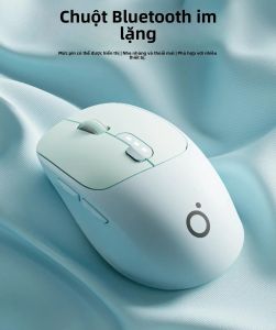 EWEADN | Chuột không dây Bluetooth tai thỏ siêu dễ thương 2 chế độ (Bluetooth/2.4G) Silent Click (gõ êm) Pin sạc Thiết kế công thái học dành cho Nữ Laptop và Văn phòng