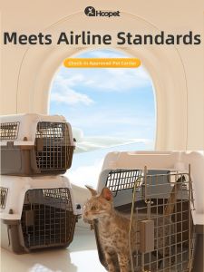 HOOPET | Pet Airline Carrier For Cats Travel Portable