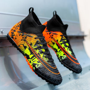 High-Top Childrens Football Shoes Messi Dragon Bone Mens Long Nails AG Short Nails TF Girls Football Shoes Shock Resistance