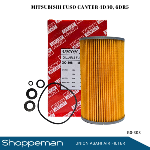 UNION ASAHI MISTUBISHI FUSO CANTER 4D30 6DR5 6DR51 OIL FILTER GO-308 31440-12030