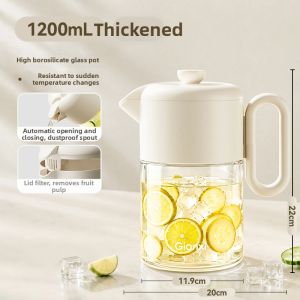 GIANXI | Glass Heat Resistant Household Water Jug Large Capacity