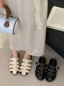 YX | Fashionable Flat Toe Cap Slip-Ons