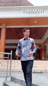BATIK PUTRA JAWA Motif Gardapati Kemeja Batik Pria Slimfit Premium Bahan Katun Lapis Furing