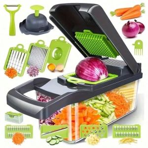 16 Multifunctional vegetable cutting artifact Kitchen household shredding potato shredding dicer wiping radish planer slicer