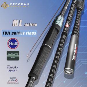NEW Fishing rod | Spinning /Casting rod FUJI Guide rings | ML action / Fast Power |X-Carbon rod | length: 1.98/2.1m | Lure Weight 7-30g | light weight rod