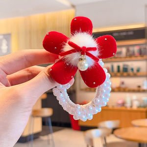 เครื่องประดับผมปีกงูรัดผมรูปมังกรสีแดงสำหรับเด็กผู้หญิง วัสดุยางยืด ประดับคริสตัล รูปหัวใจ เครื่องประดับผมสไตล์เจ้าหญิงสำหรับเด็กผู้หญิง